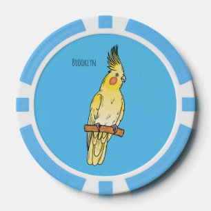 Lot De Jeton De Poker Caricature pour oiseaux Cockatiel