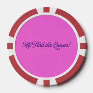 Lot De Jeton De Poker Cartes à jouer Reine d'anniversaire