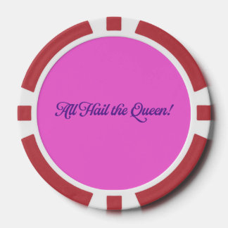 Lot De Jeton De Poker Cartes à jouer Reine d'anniversaire
