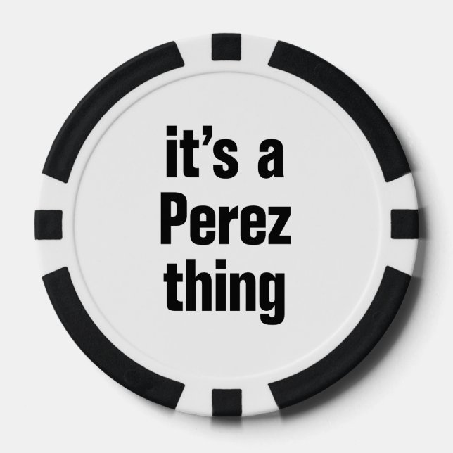 Lot De Jeton De Poker c'est une chose perez (Recto)
