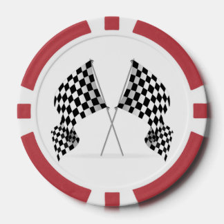 Lot De Jeton De Poker Checkered Flag Design Poker Chips