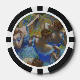 Lot De Jeton De Poker Chef-d'œuvre d'art fin pastel Danseuses bleues de