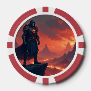 Lot De Jeton De Poker Chevalier noir de la flamme