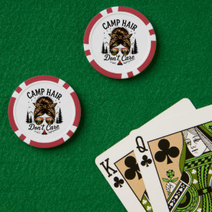 Lot De Jeton De Poker Cheveux de camp, on s'en fiche, chignon désordonné