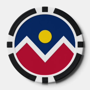 Lot De Jeton De Poker Chiffres de poker patriotique avec le drapeau de D