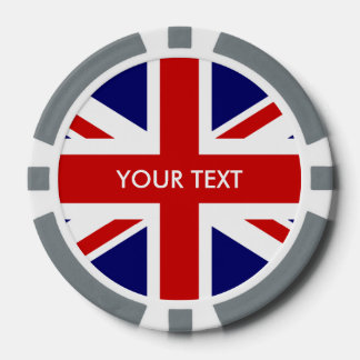 Lot De Jeton De Poker Chiffres de poker pavillon Union Jack britanniques