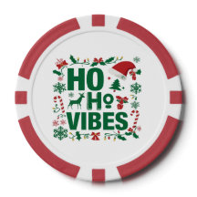 Chip de Poker de Noël - Vibes Ho Ho Ho