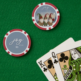 Lot De Jeton De Poker Chip de Poker Elves vintages "Joie À Tous"