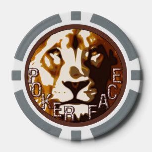 Lot De Jeton De Poker Chip de poker en tête de lion