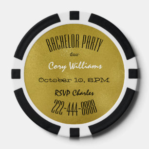 Lot De Jeton De Poker Chip de poker Invitation du Bachelor Party
