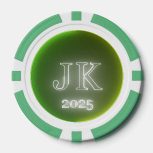 Lot De Jeton De Poker Chip de poker jaune vert JK 2025