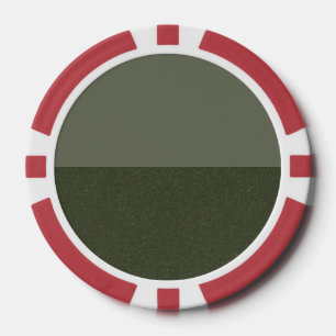 Lot De Jeton De Poker Chip de poker personnalisé vert Moss à deux tons