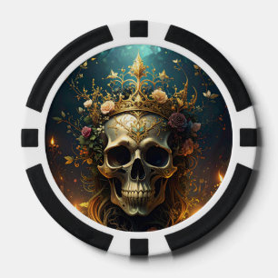 Lot De Jeton De Poker Chip de poker pour le crâne de la forêt foncée