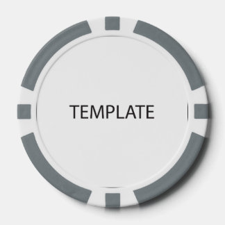 Lot De Jeton De Poker Chip de poker simple (2 heures) - Arête solide gri