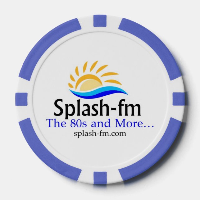Lot De Jeton De Poker Chip de Poker Splash-Fm (Recto)