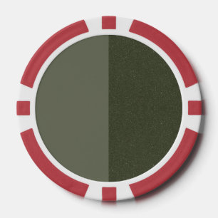 Lot De Jeton De Poker Chip de Poker Vert Moss Deux Tons - Personnalisabl