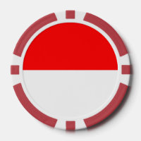 Chips de poker avec Drapeau de l'Indonésie