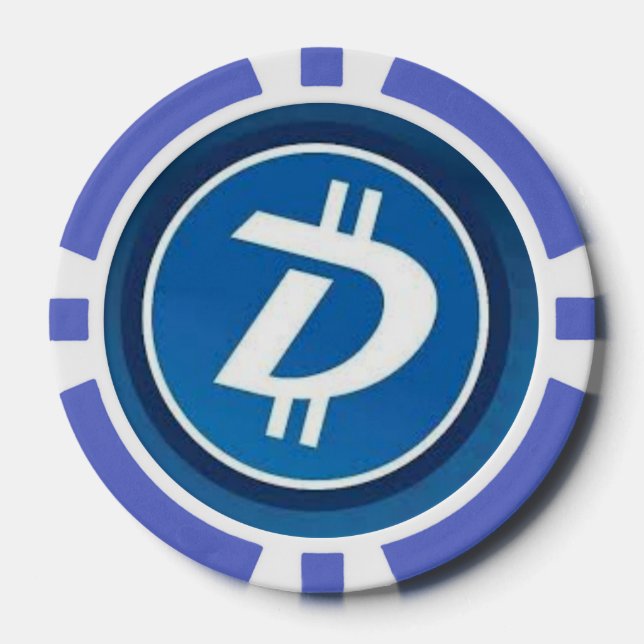 Lot De Jeton De Poker Chips de poker en argile digibyte (Recto)