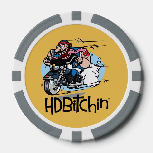 Lot De Jeton De Poker Chips de poker HDBitchin (Recto)