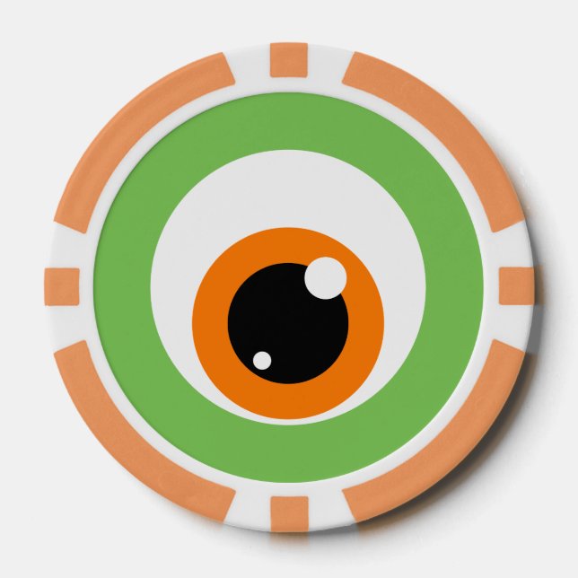 Lot De Jeton De Poker Chips de poker Monster Eye (Recto)