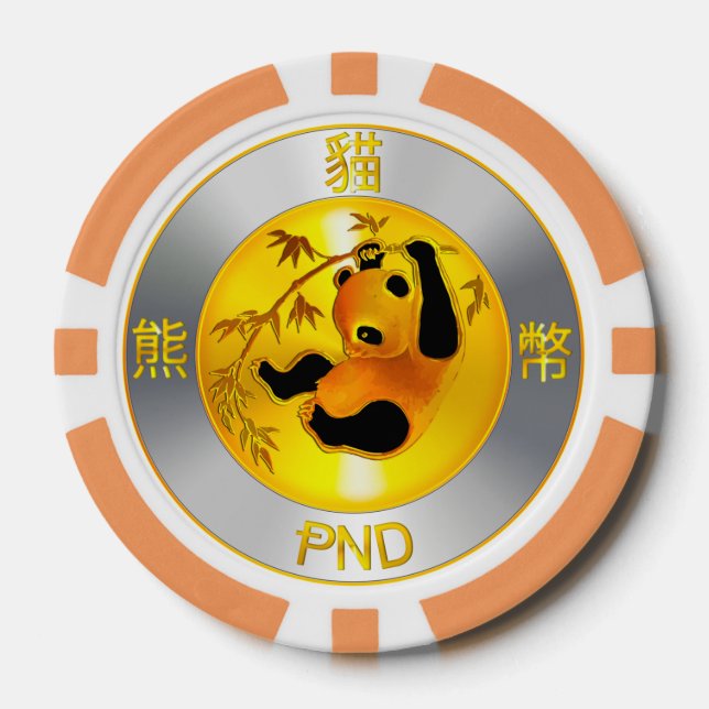 Lot De Jeton De Poker Chips de poker Pandacoin PND (Recto)