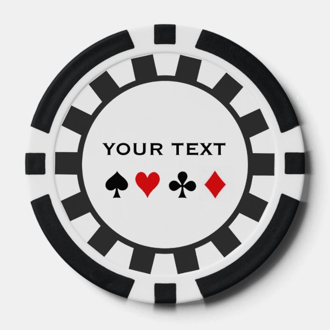 Lot De Jeton De Poker Chips de poker personnalisés (Recto)