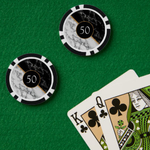 Lot De Jeton De Poker Chips de poker personnalisés d'anniversaire ou d'a