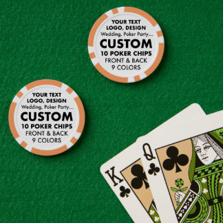 Lot De Jeton De Poker Chips de poker personnalisés ORANGE Casino