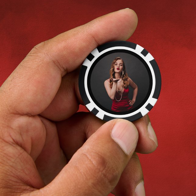 Lot De Jeton De Poker Chips de poker photo noir et blanc (Créateur téléchargé)