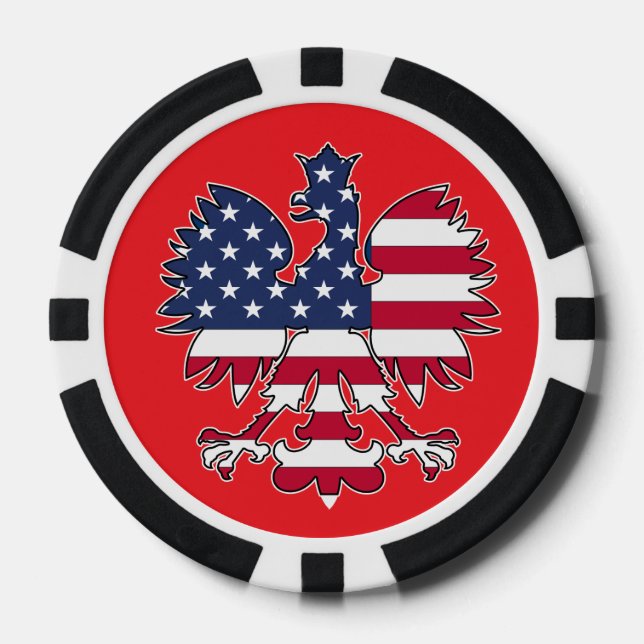 Lot De Jeton De Poker Chips de Poker Polonais American Eagle (Recto)