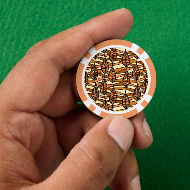 Lot De Jeton De Poker Chips de poker retro Automne (main)
