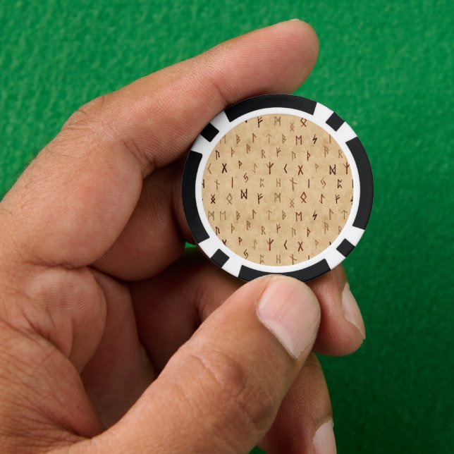 Lot De Jeton De Poker Chips de poker Runes (main)