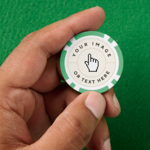 Lot De Jeton De Poker Chips de poker vert - Personnalisé Ajouter votre i