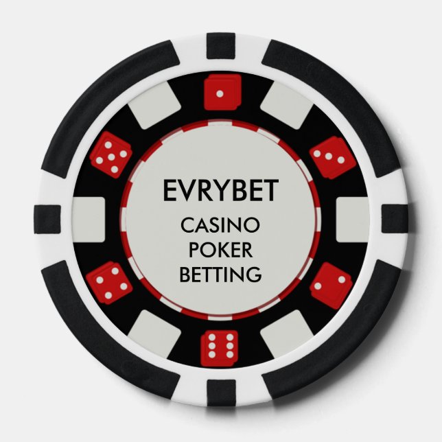 Lot De Jeton De Poker Chips EvryBet Casino (Recto)