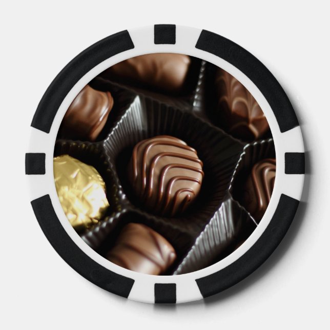 Lot De Jeton De Poker Chocolat (Recto)