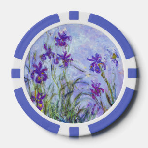 Lot De Jeton De Poker Claude Monet - Iris mauves / Lilac Irises