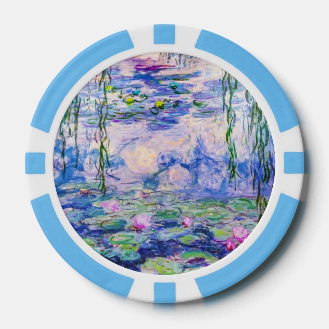 Lot De Jeton De Poker Claude Monet - Nymphéas / Nymphéas 1919 (Recto)