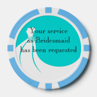 Lot De Jeton De Poker Clay Poker Chip Maid of Honor ou Bridesmaid Invita