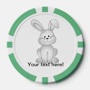 Lot De Jeton De Poker Clipart blanc de lapin