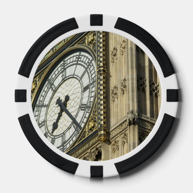 Lot De Jeton De Poker Clock de Londres (Recto)