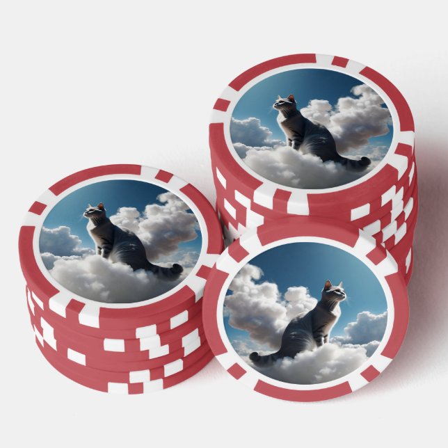 Lot De Jeton De Poker Cloud gris (Empiler)