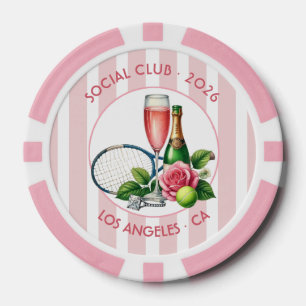 Lot De Jeton De Poker Club de tennis chic social Photo de la fête prénup