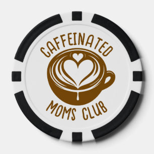 Lot De Jeton De Poker Club des mamans caféinées Maman branchée amoureuse