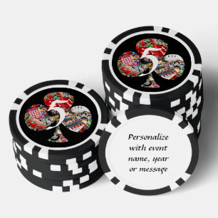 Lot De Jeton De Poker Club - Las Vegas - Forme de carte de jeu
