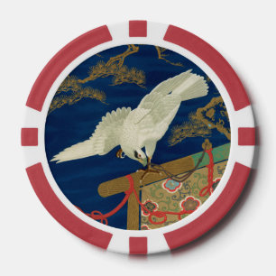 Lot De Jeton De Poker Coco à poitrine de soufre, Art décoratif japonais