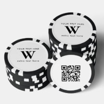 Code QR promotionnel de logo initial d'entreprise 