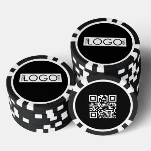 Lot De Jeton De Poker Code QR promotionnel de logo rectangulaire d'entre
