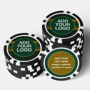 Lot De Jeton De Poker Collection de luxe en lin tendance verte texture o