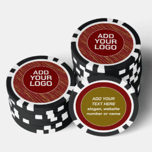 Lot De Jeton De Poker Collection Luxe Linge Moderne Bourgogne Or
