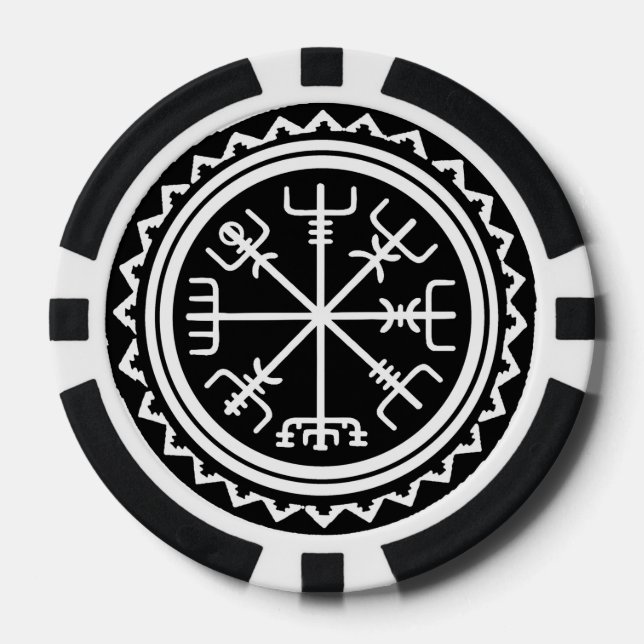 Lot De Jeton De Poker Compass Poker Chips pour trouver votre chemin (Recto)